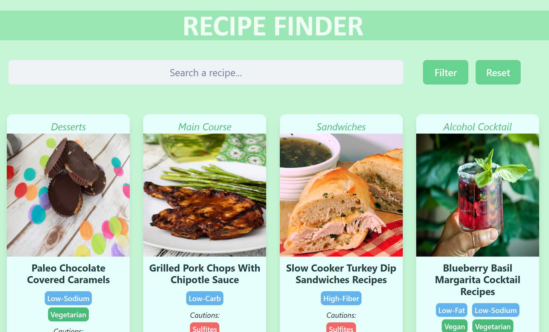 React Recipe Finder